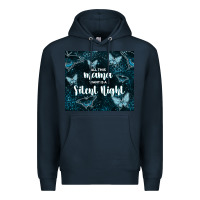 Navy all this mama want is a silent night Premium Hoodie - TumblerDesignByShophia
