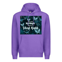 Purple all this mama want is a silent night Premium Hoodie - TumblerDesignByShophia
