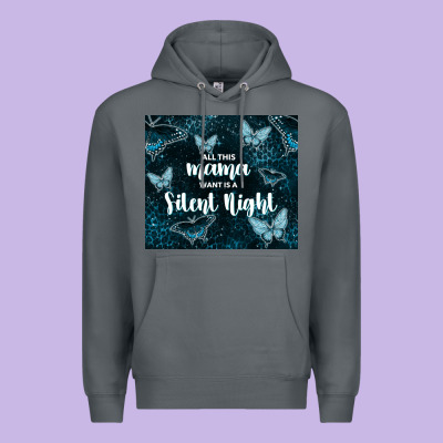 All This Mama Want Is A Silent Night Premium Hoodie Designed By Tumblerdesignbyshophia