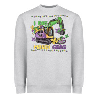 Heather Grey i dig mardi gras Heavyweight Sweatshirt - MaliasSmallBusiness