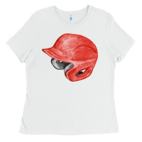 White red baseball helmet fa element Ladies Tee - FaDigitalArtStudio