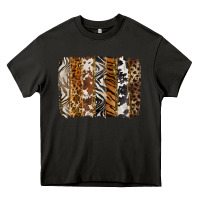 Asphalt western animal patterns brushstoke Heavy Core Tee - BarkalooDesign