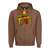 Chestnut tres my third mexican birthday Zipper Hoodie - Jasminsmagicworld