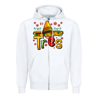 White tres my third mexican birthday Zipper Hoodie - Jasminsmagicworld