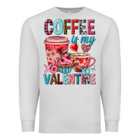 Dove Grey Coffee is my Valentine Valentine's Day Premium Sweatshirt - HowdyJamesFarm