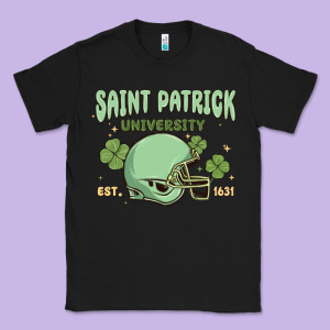 Saint Patrick University Classic Tee Designed By Maliassmallbusiness