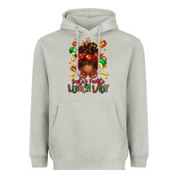 Moon Dust santas favorite lunch lady afro messy bun Heavyweight Hoodie - texasbilliewilder