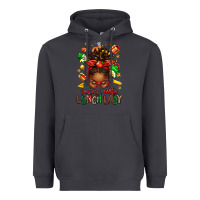 Smoke santas favorite lunch lady afro messy bun Heavyweight Hoodie - texasbilliewilder