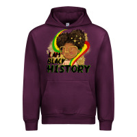Mauve Wine I am black history Urban Hoodie - FaDigitalArtStudio