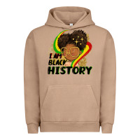 Pigment Burro I am black history Urban Hoodie - FaDigitalArtStudio