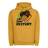 Pigment Peanut Butter I am black history Urban Hoodie - FaDigitalArtStudio