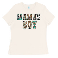 Bone Western Mama's Boy Ladies Tee - CowhideDigitalArt