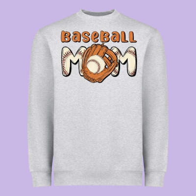 Baseball Mom Heavyweight Sweatshirt Designed By Maliassmallbusiness