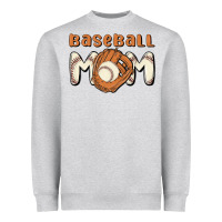 Heather Grey baseball mom Heavyweight Sweatshirt - MaliasSmallBusiness