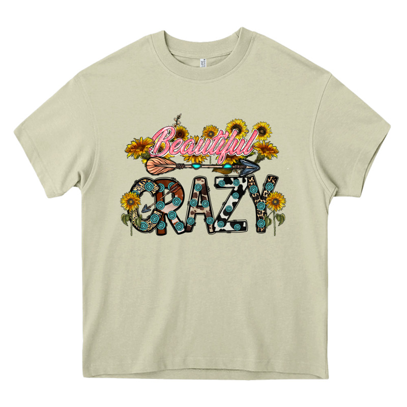 Beautiful Crazy Heavy Core Tee by CowhideDigitalArt | Teevron