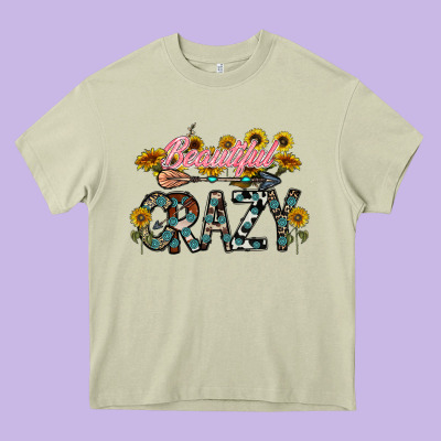 Beautiful Crazy Heavy Core Tee Designed By Cowhidedigitalart