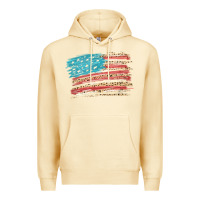 Pina Colada American flag with leopard Premium Hoodie - HowdyJamesFarm