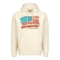 Sandshell American flag with leopard Premium Hoodie - HowdyJamesFarm