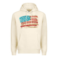 Tofu American flag with leopard Premium Hoodie - HowdyJamesFarm