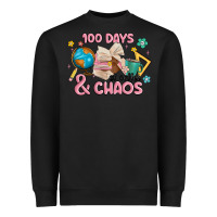 Black 100 days of coffe and chaos Heavyweight Sweatshirt - MaliasSmallBusiness