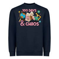 Navy 100 days of coffe and chaos Heavyweight Sweatshirt - MaliasSmallBusiness