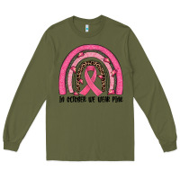 Army Green in october we wear pink rainbow Long Sleeve Tee - JahusDesignShop