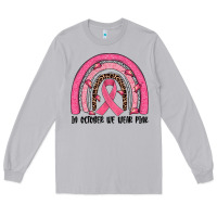Moon Dust in october we wear pink rainbow Long Sleeve Tee - JahusDesignShop