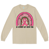 Mushroom in october we wear pink rainbow Long Sleeve Tee - JahusDesignShop