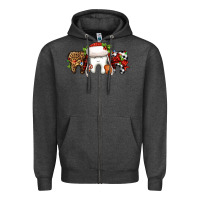Charcoal Heather Christmas teeth dentist Zipper Hoodie - Jasminsmagicworld