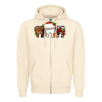 Sandshell Christmas teeth dentist Zipper Hoodie - Jasminsmagicworld