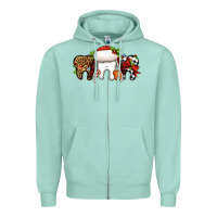 Seafoam Christmas teeth dentist Zipper Hoodie - Jasminsmagicworld