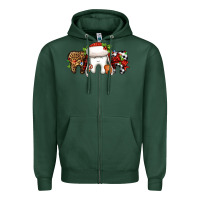 Sports Green Christmas teeth dentist Zipper Hoodie - Jasminsmagicworld