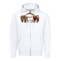 White Christmas teeth dentist Zipper Hoodie - Jasminsmagicworld