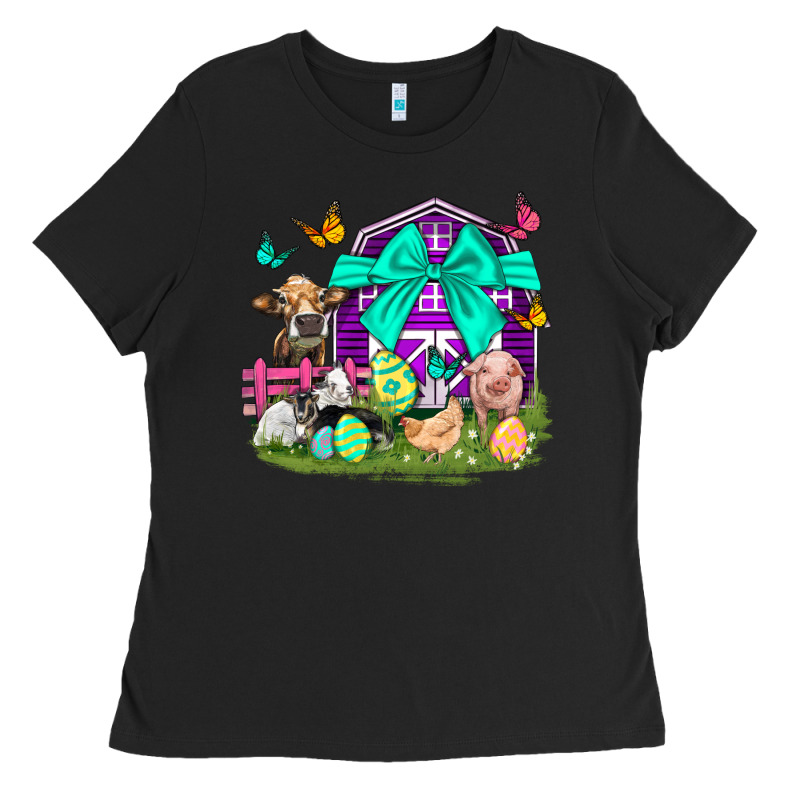 Easter Farm Animal Easter Day Ladies Tee by Neo Western | Teevron