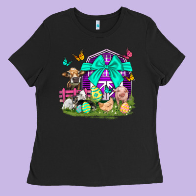 Easter Farm Animal Easter Day Ladies Tee Designed By Neo Western