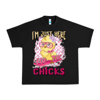 Black i'm just here for the chicks Urban Heavy Tee - MaliasSmallBusiness