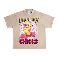 French Oak i'm just here for the chicks Urban Heavy Tee - MaliasSmallBusiness