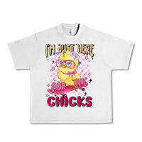 Lunar Rock i'm just here for the chicks Urban Heavy Tee - MaliasSmallBusiness