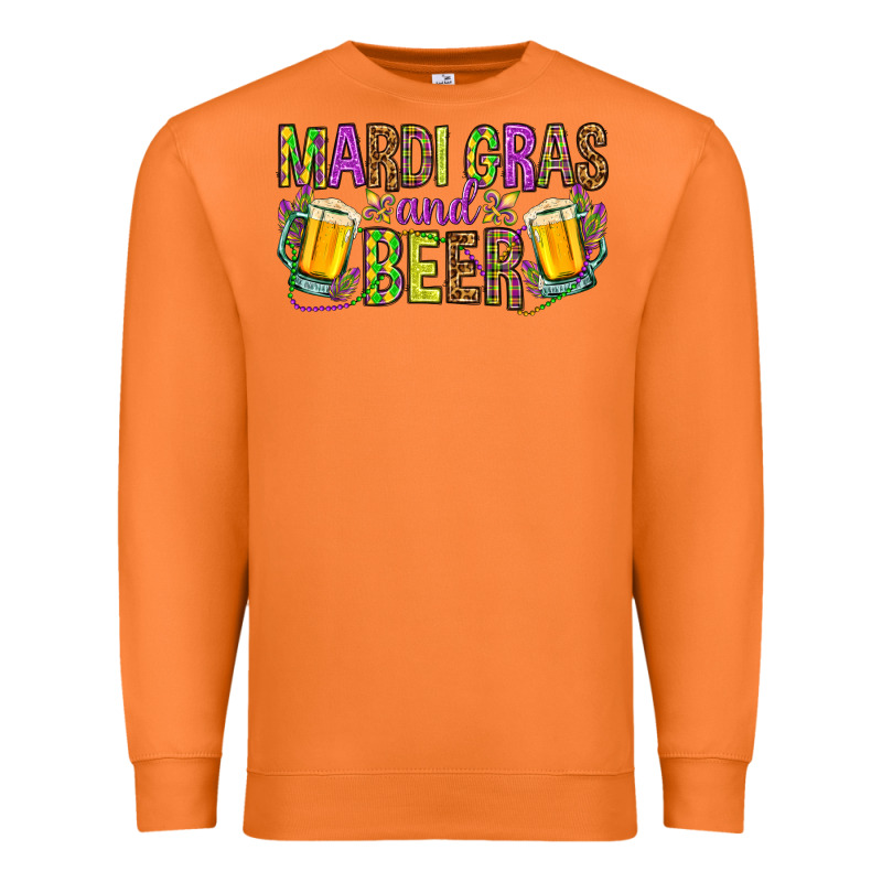Mardi Gras And Beer Hjf Premium Sweatshirt by HowdyJamesFarm | Teevron