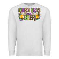 Oatmeal Heather mardi gras and beer hjf Premium Sweatshirt - HowdyJamesFarm