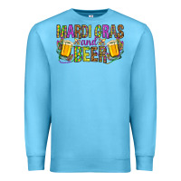 Ocean Blue mardi gras and beer hjf Premium Sweatshirt - HowdyJamesFarm