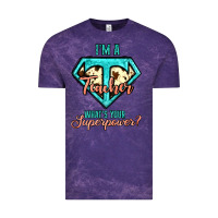 Cloud Purple i'm a teacher what's your superpower cowhide Vintage Tee - Jasminsmagicworld