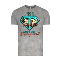 Cloud Rock i'm a teacher what's your superpower cowhide Vintage Tee - Jasminsmagicworld