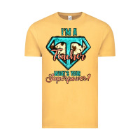 Vintage Mustard i'm a teacher what's your superpower cowhide Vintage Tee - Jasminsmagicworld