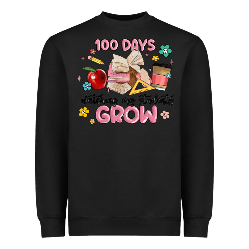 100 Days Of Watching My Students Grow Heavyweight Sweatshirt by MaliasSmallBusiness | Teevron