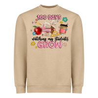 Mushroom 100 days of watching my students grow Heavyweight Sweatshirt - MaliasSmallBusiness