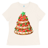 Bone red christmas cookie cake fa element Ladies Tee - FaDigitalArtStudio