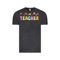 Vintage Black custom teacher flowers Vintage Tee - JahusDesignShop
