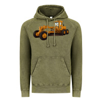 Vintage Olive Motor Grader Vintage Hoodie - LillyAllenDesigns