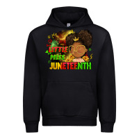 Black Little miss Juneteenth Urban Hoodie - FaDigitalArtStudio